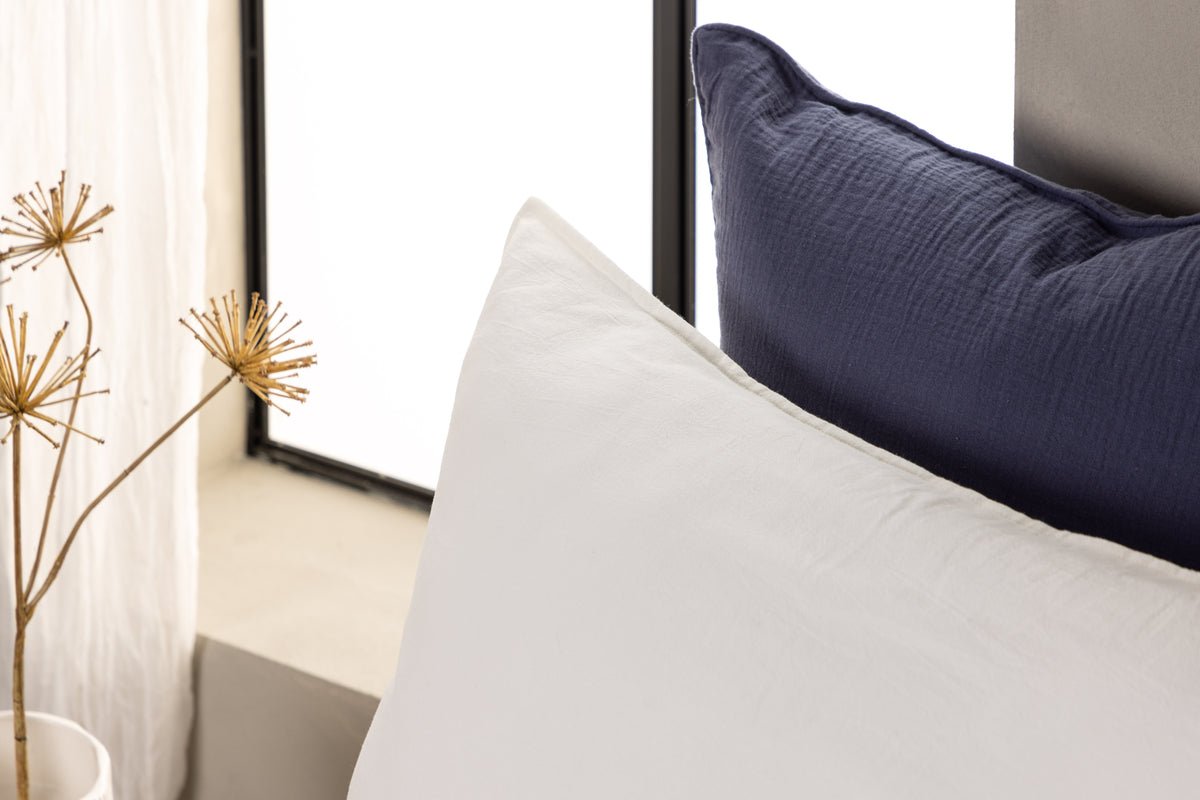 Cushion cover Hygge - 50x90 cm in Brown, Beige and White made of 100% cotton