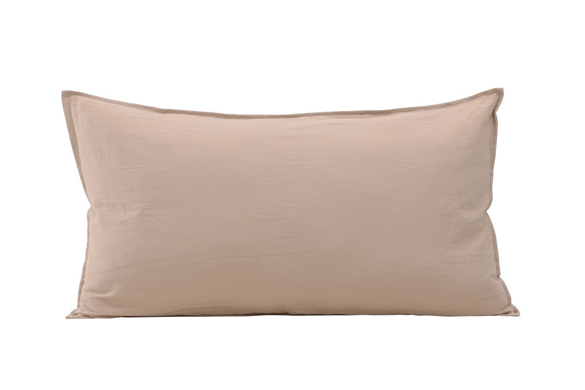 Cushion cover Hygge - 50x90 cm in Brown, Beige and White made of 100% cotton