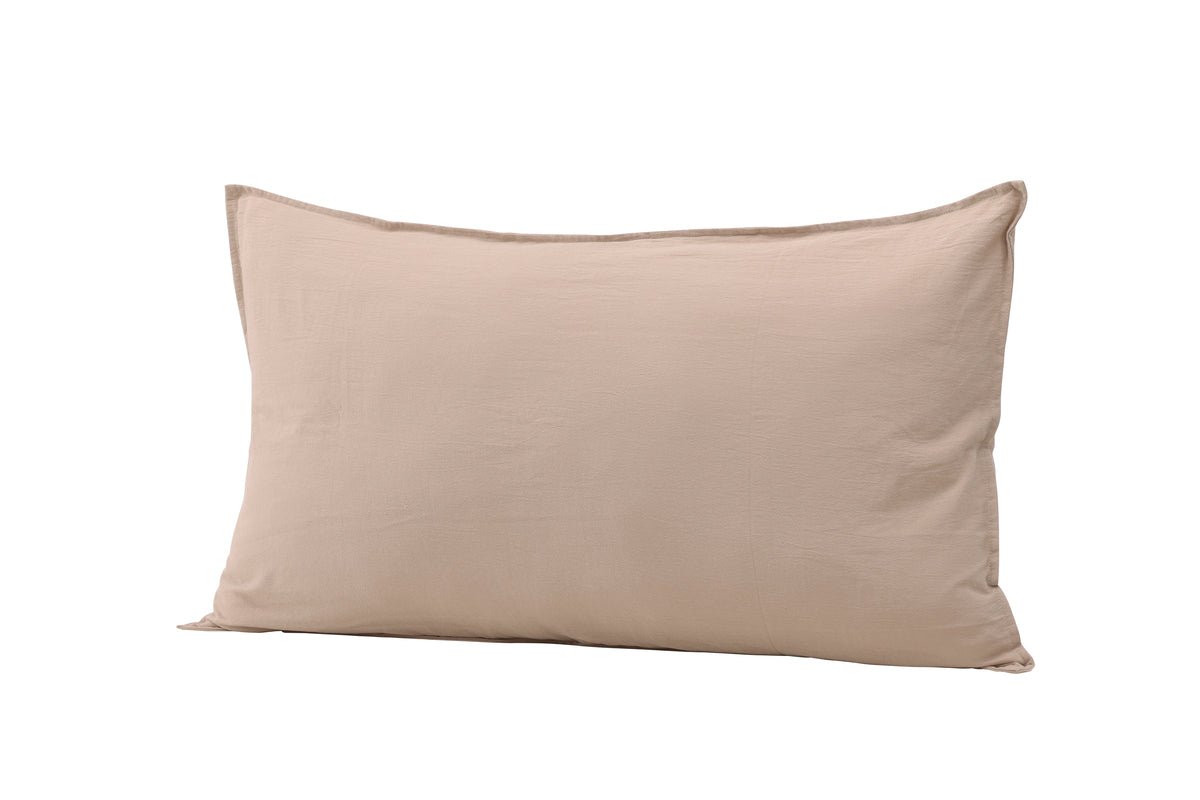Cushion cover Hygge - 50x90 cm in Brown, Beige and White made of 100% cotton