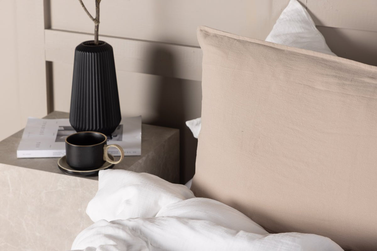 Cushion cover Hygge - 50x90 cm in Brown, Beige and White made of 100% cotton