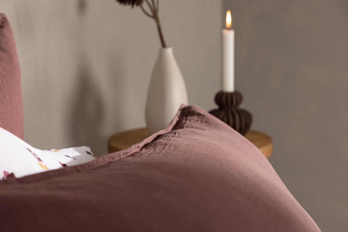 Cushion cover Hygge - 50x90 cm in Brown, Beige and White made of 100% cotton