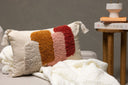 Cushion cover Vibe - 50x30 cm in White with colorful pattern
