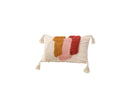 Cushion cover Vibe - 50x30 cm in White with colorful pattern