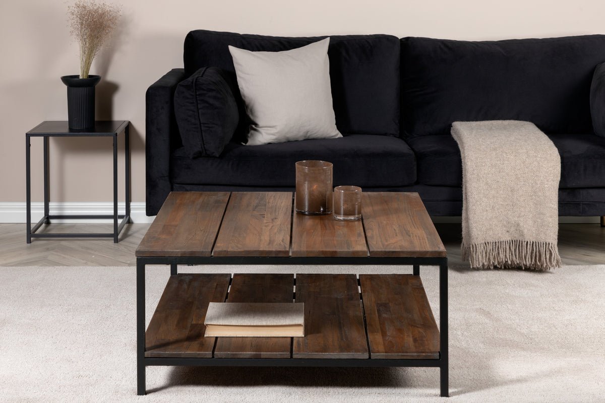 Coffee table Quarti - Teak wood meets steel
