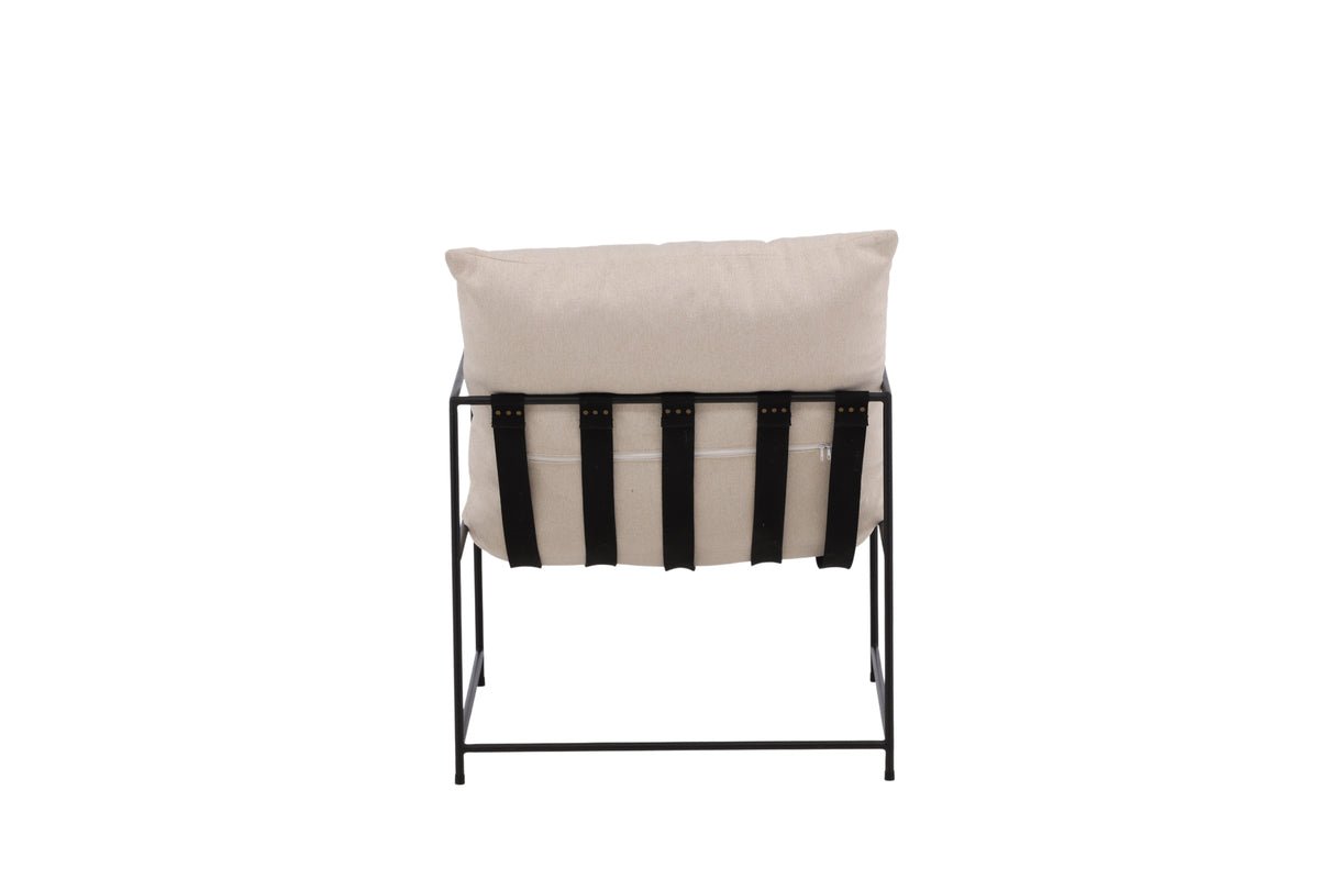 Designer lounge armchair Sedalia – modern armchair with armrests in Beige