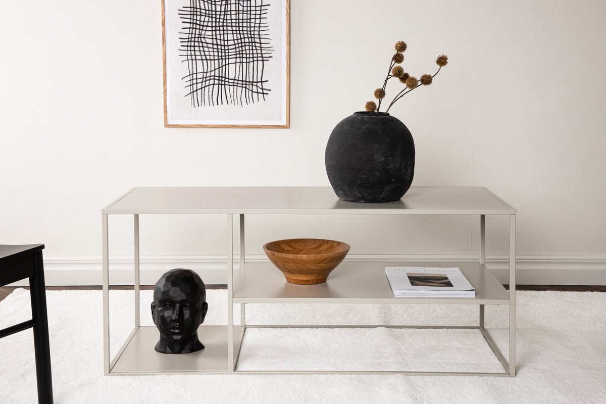 Coffee table/side table Nammos – in four colors with three storage surfaces