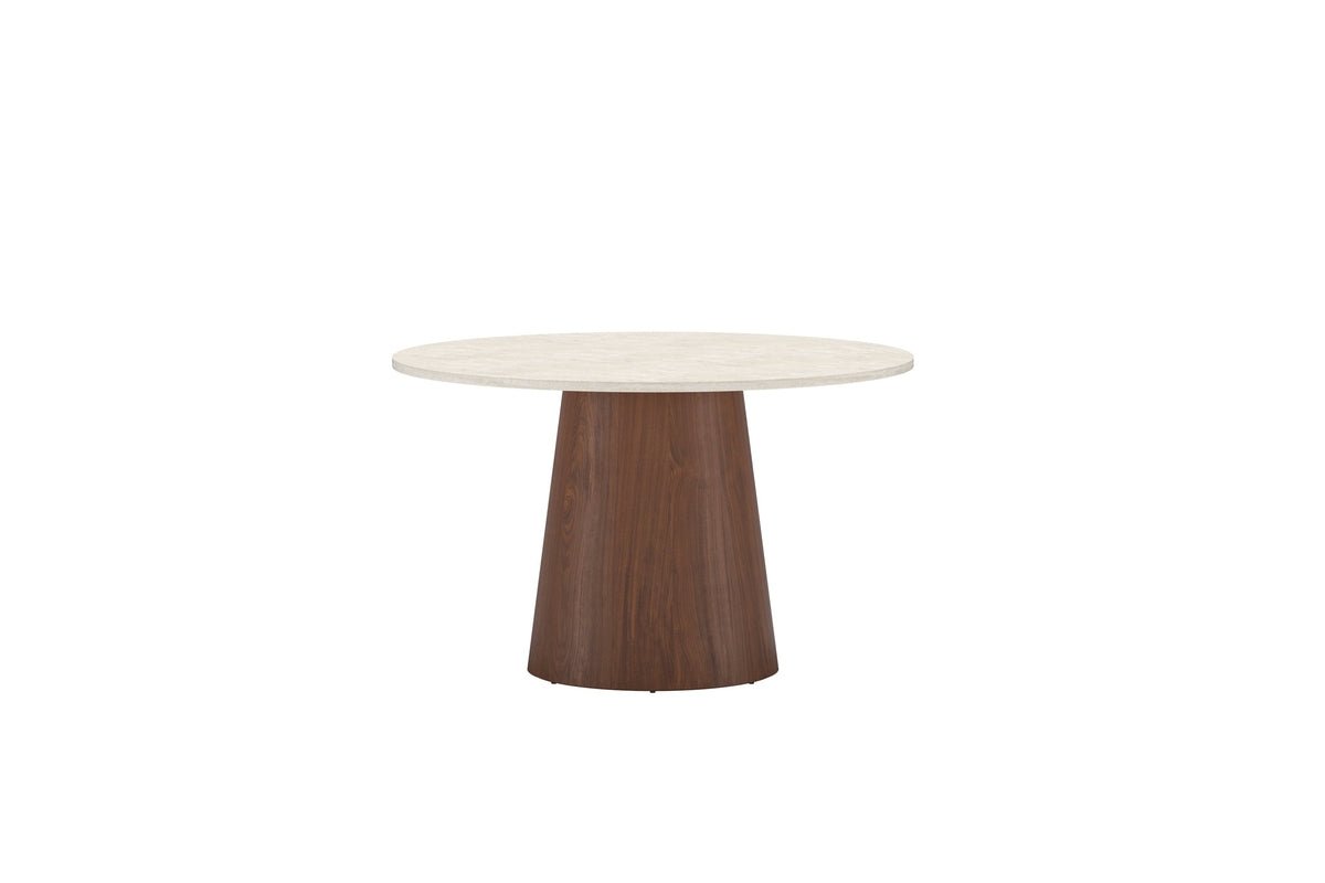 Dining table Darian - in Beige & Mocha with MDF frame