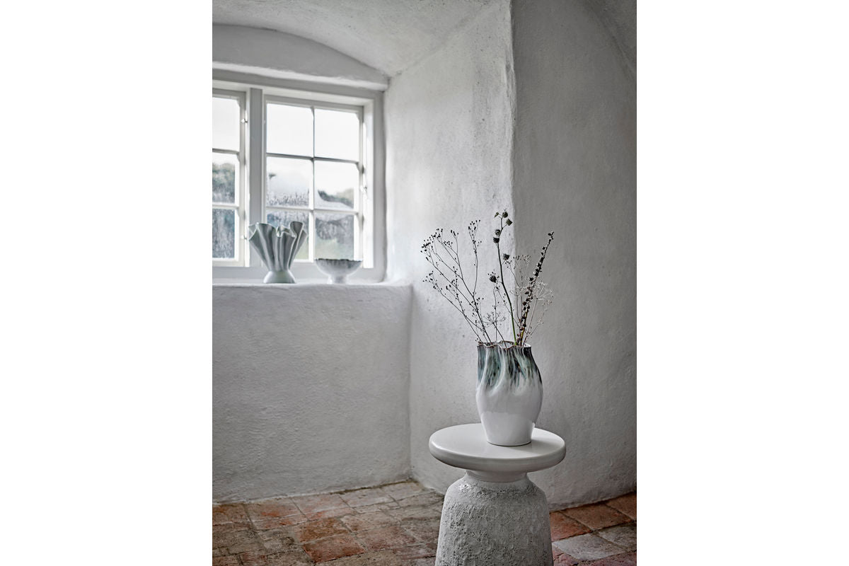 Vase „Elvyn“ – Steingut mit reaktiver Glasur