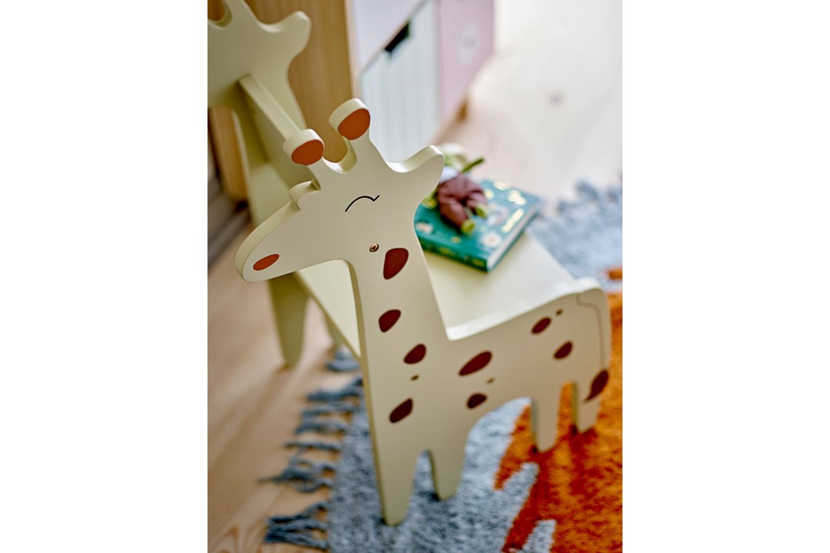 Children's Chair "Gigi" – FSC®-Certified MDF in Natural & Gray Tones