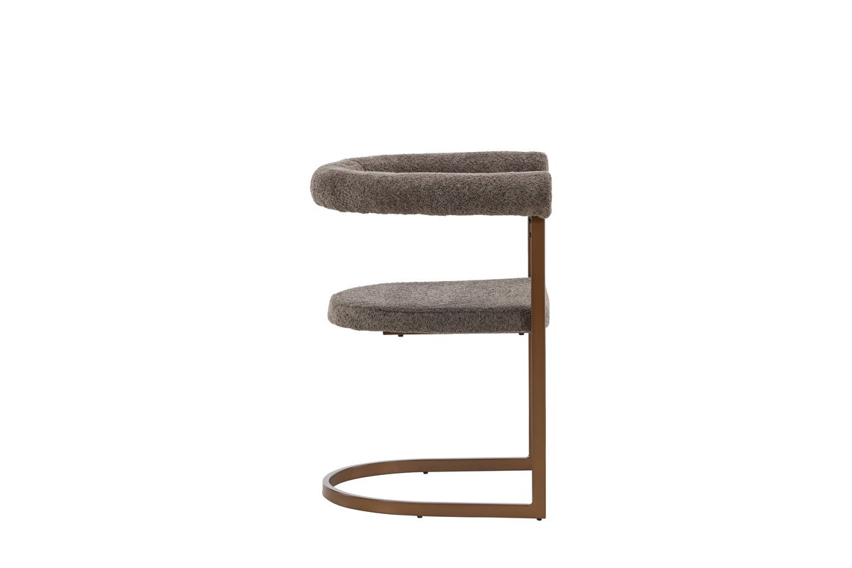 2-piece set - Chair Paje with soft bouclé upholstery