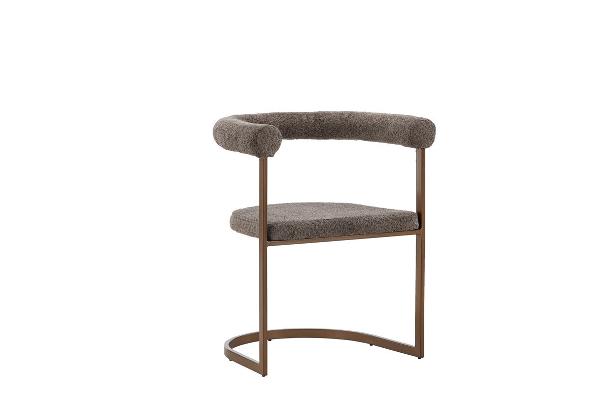 2-piece set - Chair Paje with soft bouclé upholstery