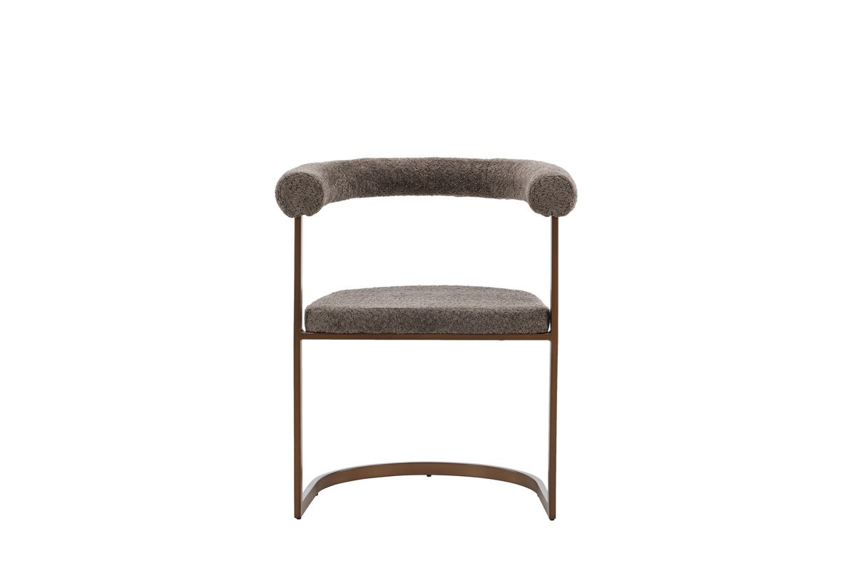 2-piece set - Chair Paje with soft bouclé upholstery