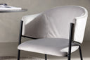 2-piece set - Chair Calyra with light gray velvet fabric