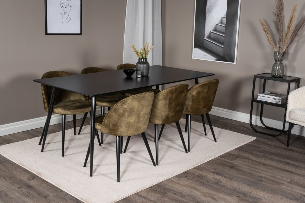 2-piece set - Chair Philipe with velvet in optionally 2 colors