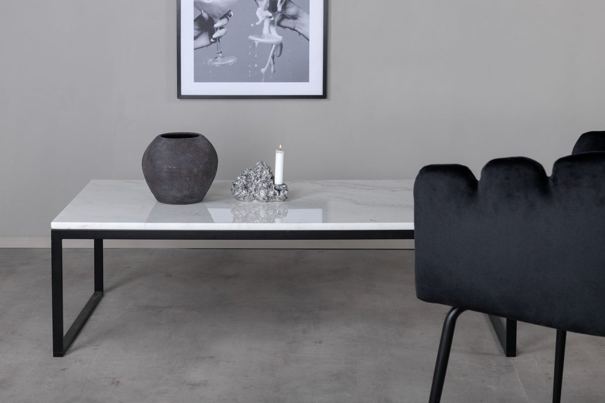 Coffee table Carola - with marble tabletop