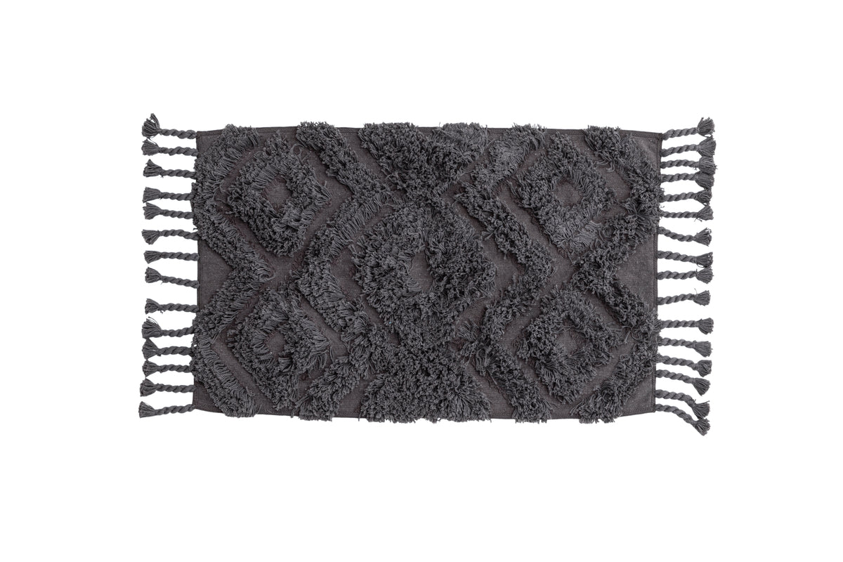 Bath Mat Savia – 100% Cotton in Dark Gray or Brown