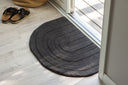 Doormat Nala - in Black made of wool