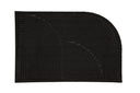 Doormat Anika - in Black made of polypropylene & rubber