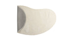 Carpet Caelen – oval shape in Black & White made of cotton