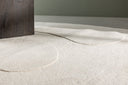 Carpet Caelen – oval shape in Black & White made of cotton