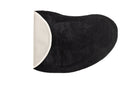 Carpet Caelen – oval shape in Black & White made of cotton
