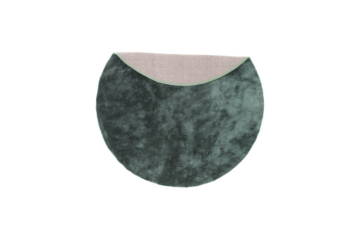 Teppich Vasia – rund mit Glanzoptik aus Polyester