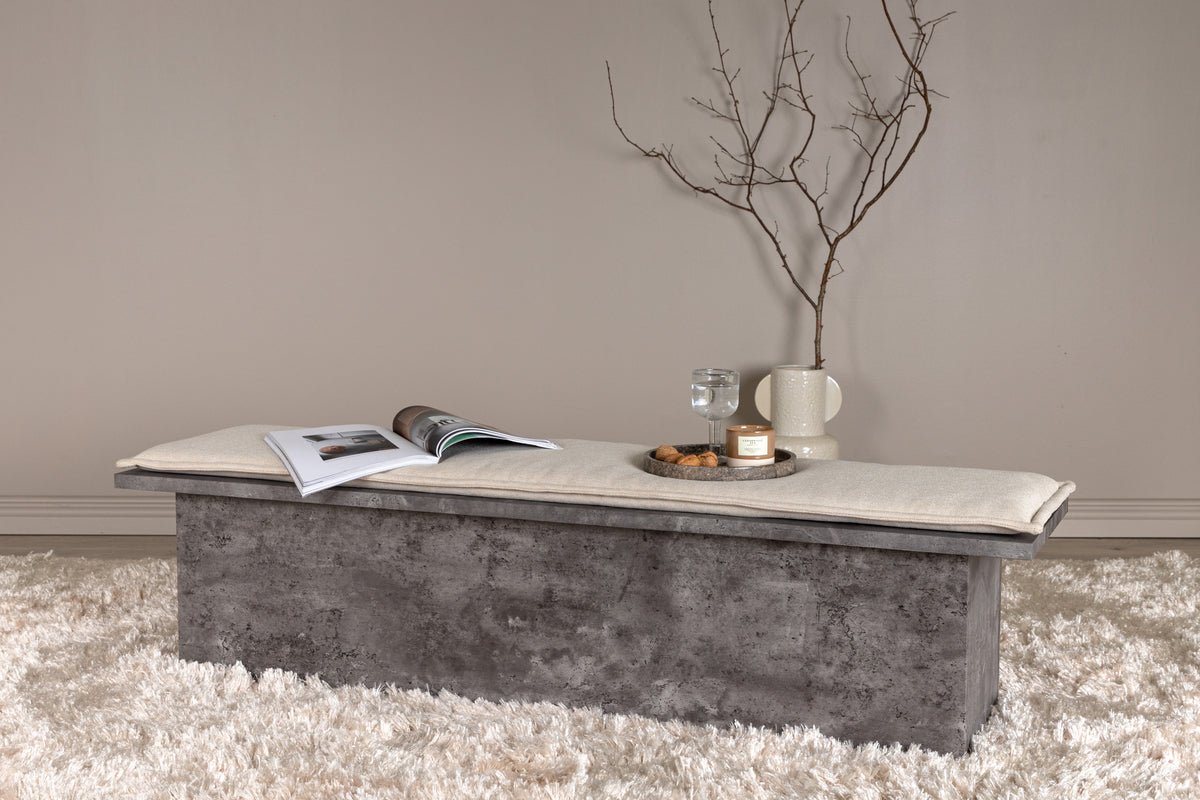Bench "Stan" – in gray stone look