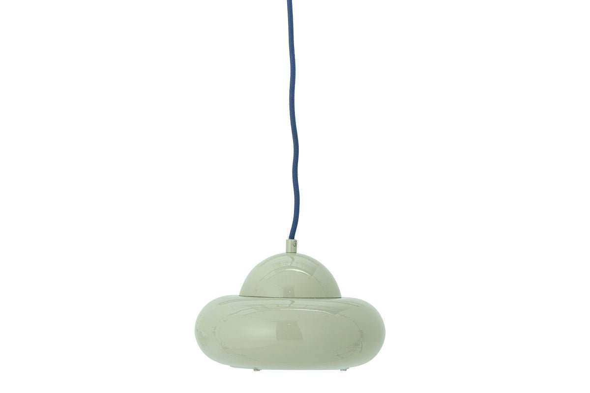 Pendant Lamp Shania – Green Painted Metal with Contrast
