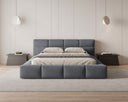 Designer Upholstered Bed Lora Velvet with Storage