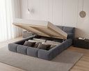 Designer Upholstered Bed Lora Velvet with Storage