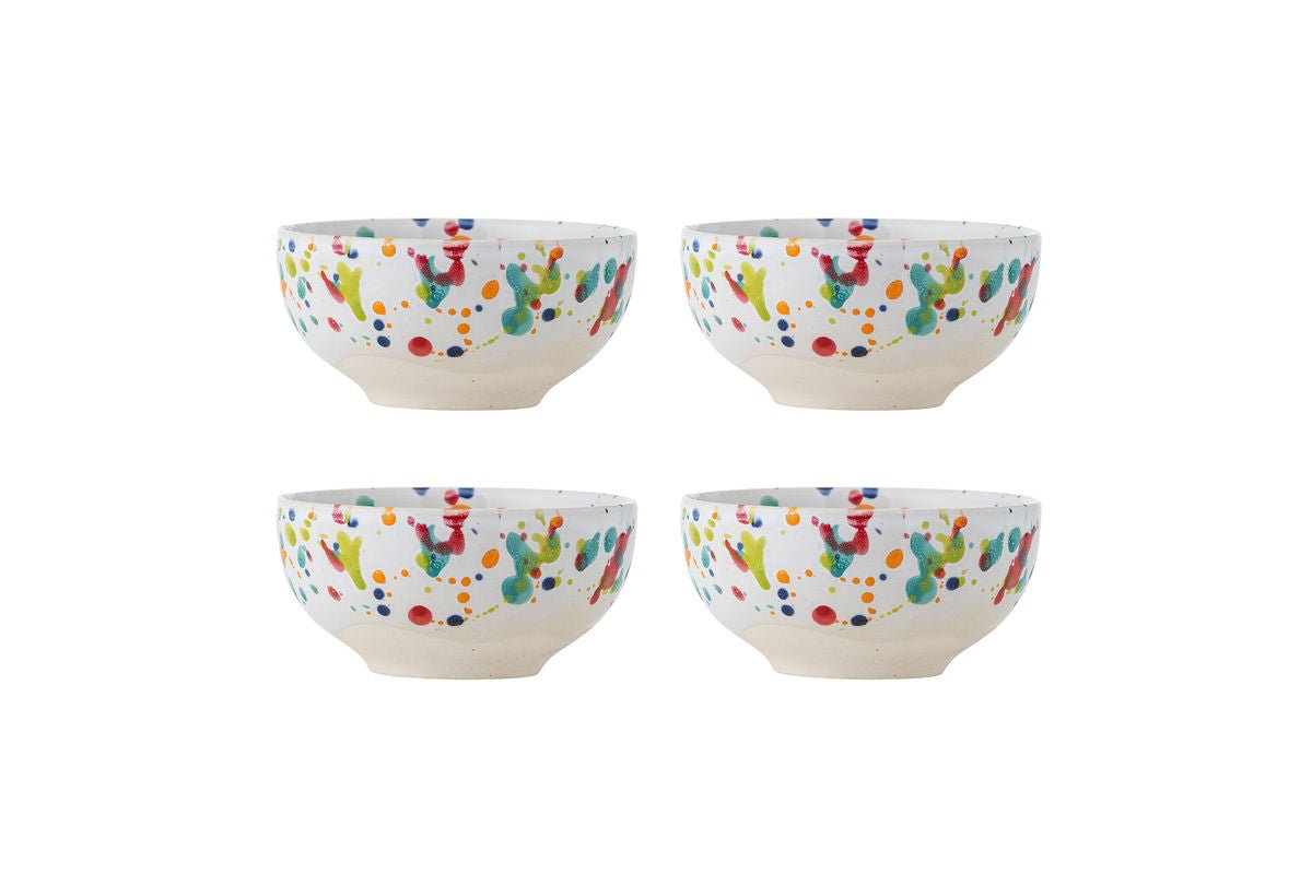 Schalen-Set „Polina“ – Buntes Steingut (4-teilig)