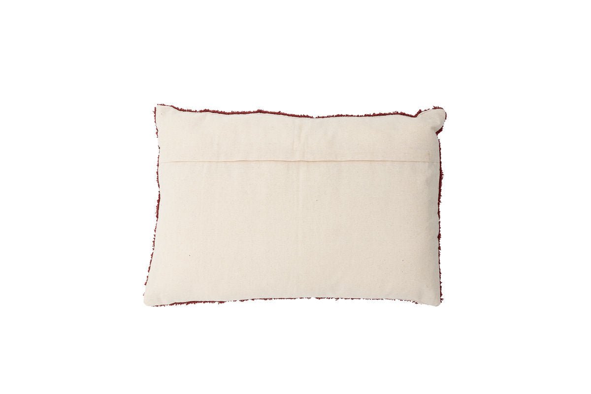 Decorative Cushion Cordoba – Abstract Tufting Design in Bordeaux Red