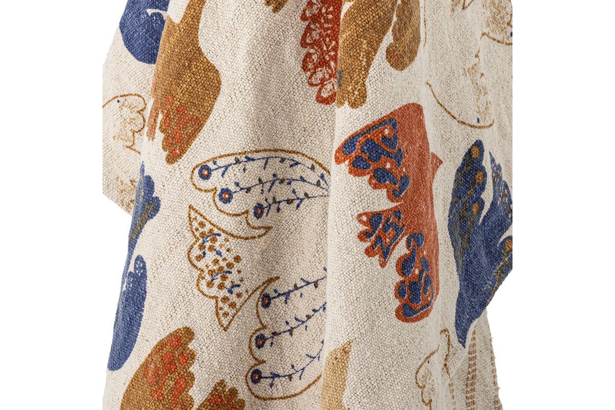 Solana Bedspread – Recycled Cotton with Graphic Pattern