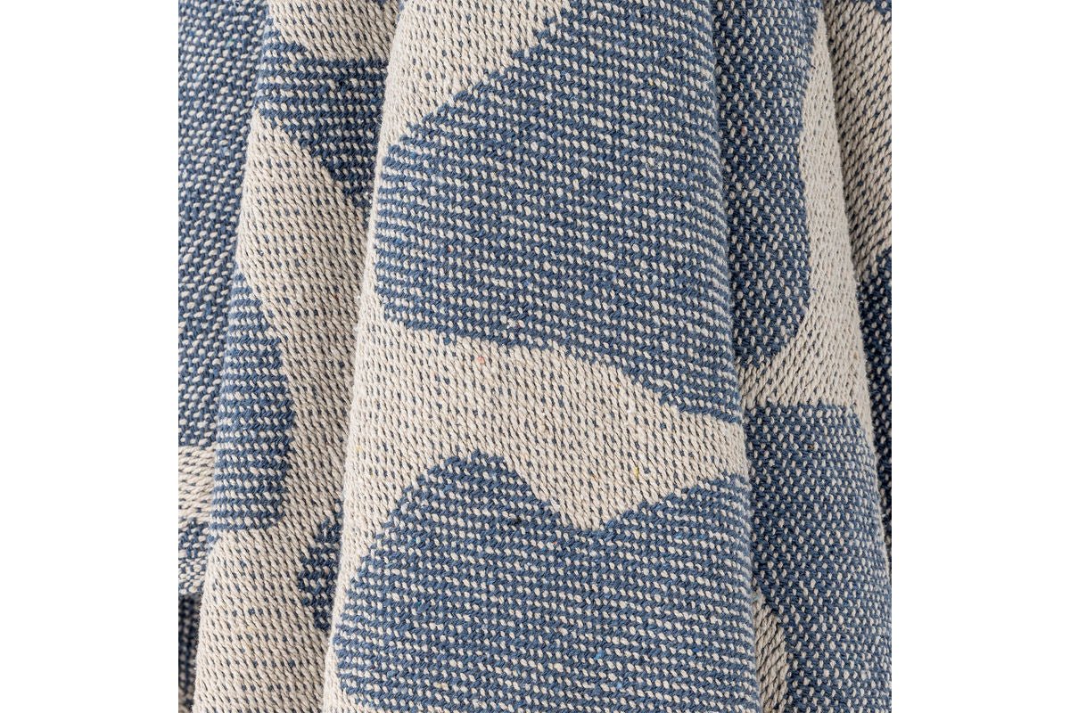 Maris Bedspread – Recycled Cotton with Wave Pattern