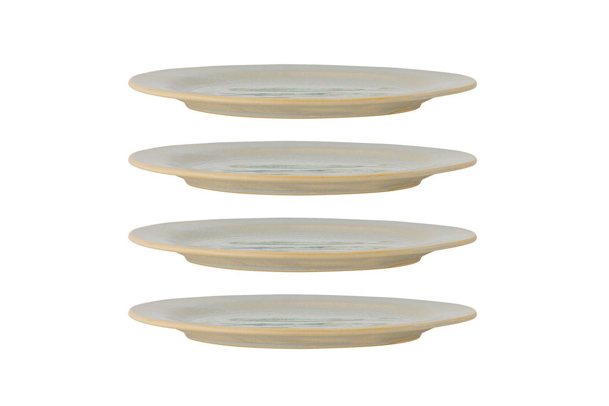 Plate Havik - made of stoneware - fish motif set of 4