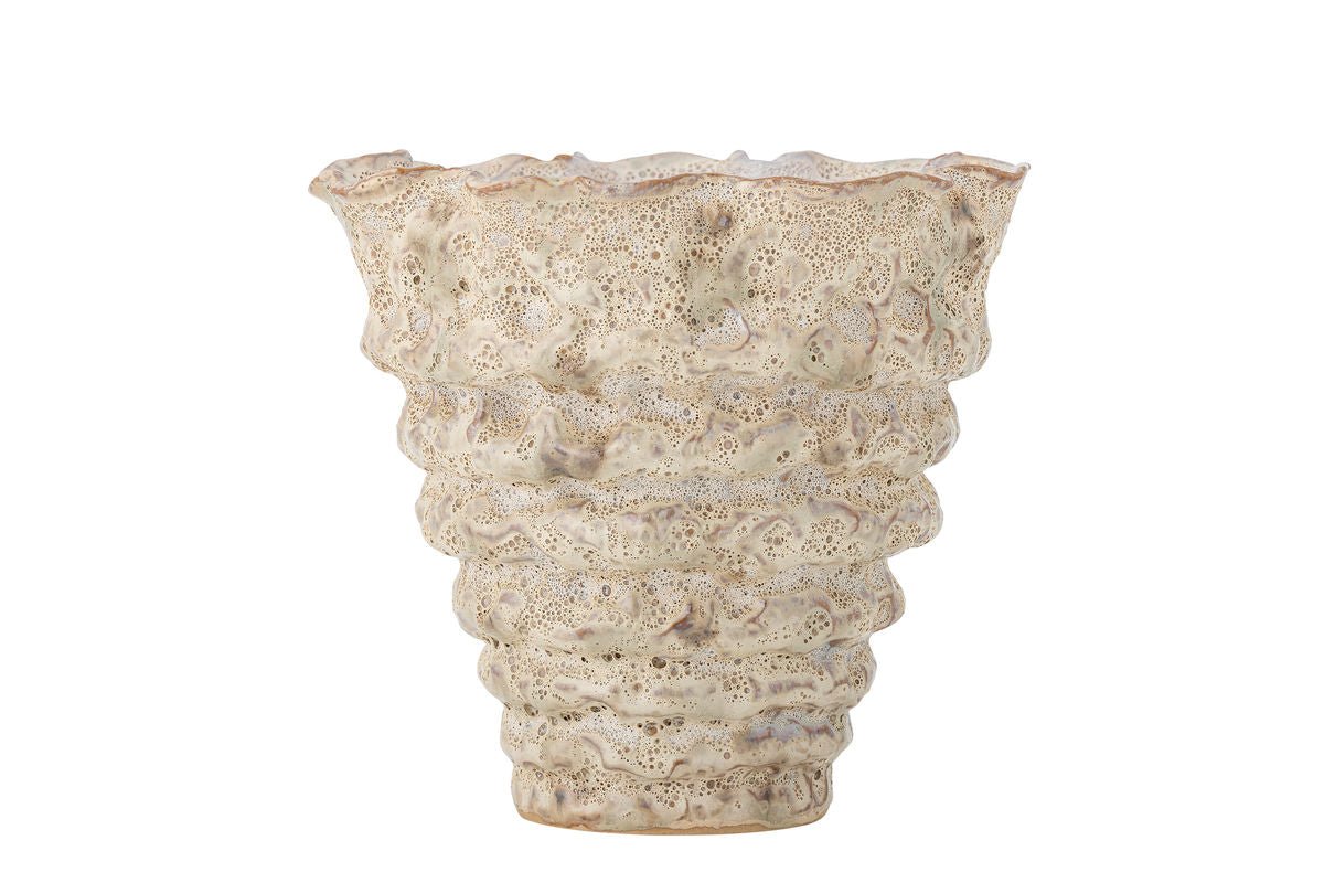 Flower Pot "Eloria" – Light Stoneware