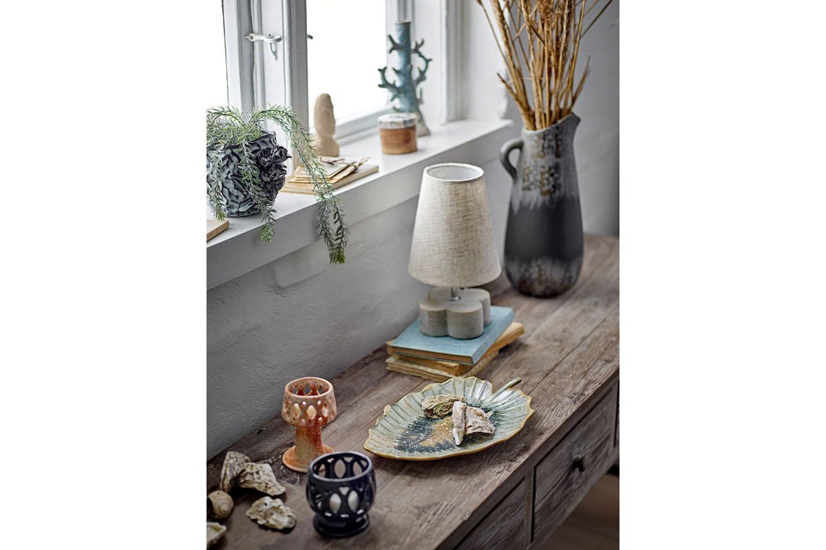 Serving Platter Sunae - made of stoneware - leaf shape