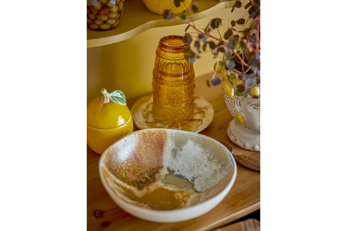 Bowl Set "Limone" – Yellow Stoneware (4-piece)