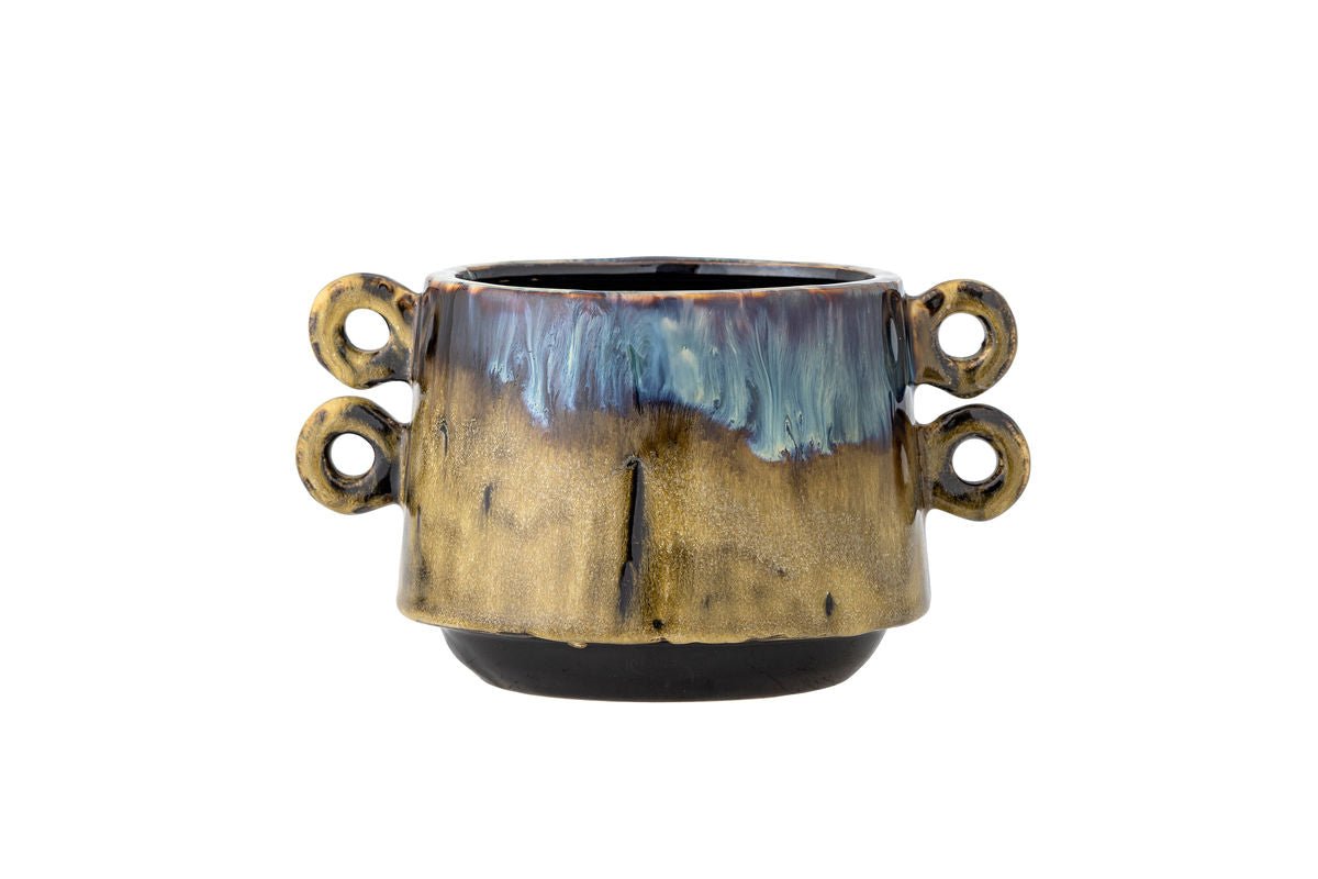 Blumentopf „Tigris“ – Buntes Steingut