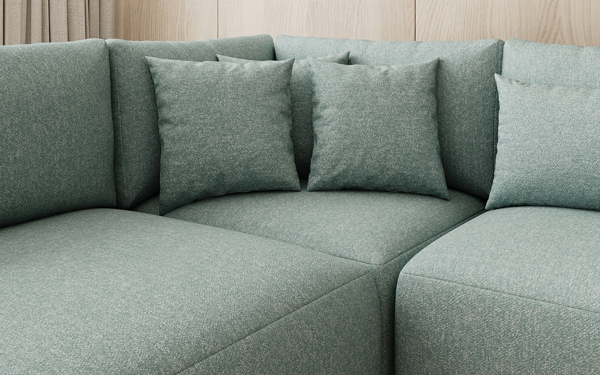 Designer sofa Ando - sectional sofa in textured fabric