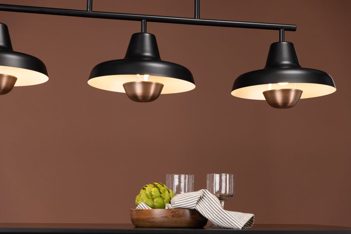Pendant light "Pretoria" – body made of steel in Black matte