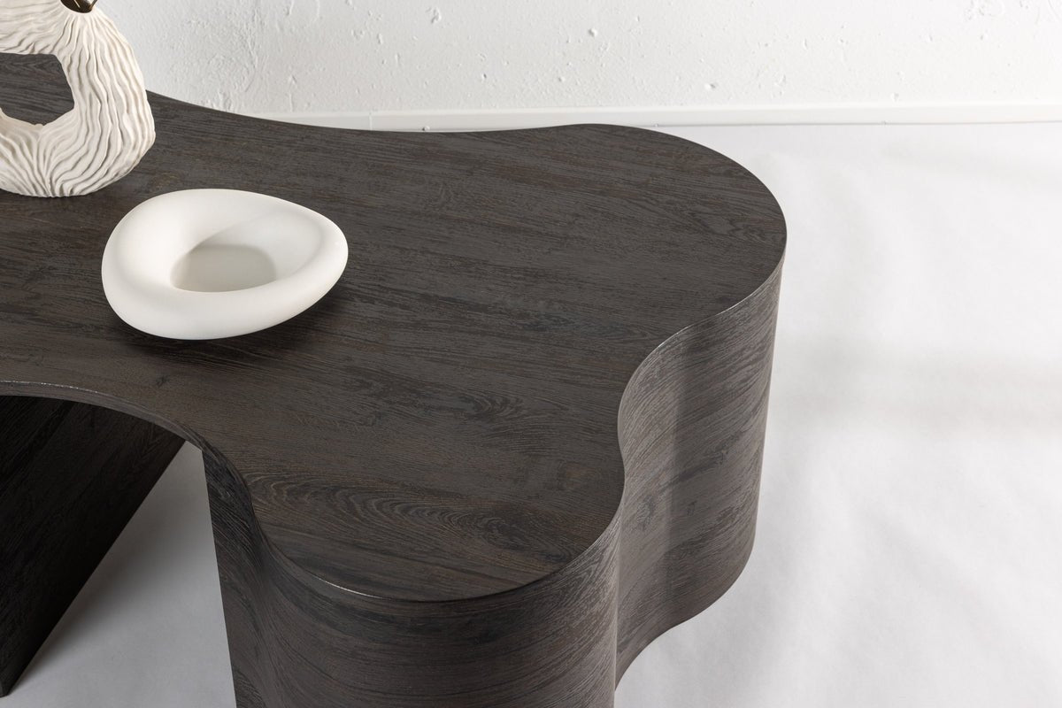 Coffee table Makron - in dark wood look
