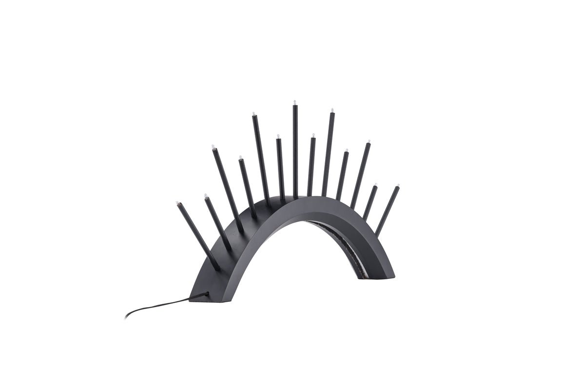 Christmas lighting Lumin - round arch lighting in Black