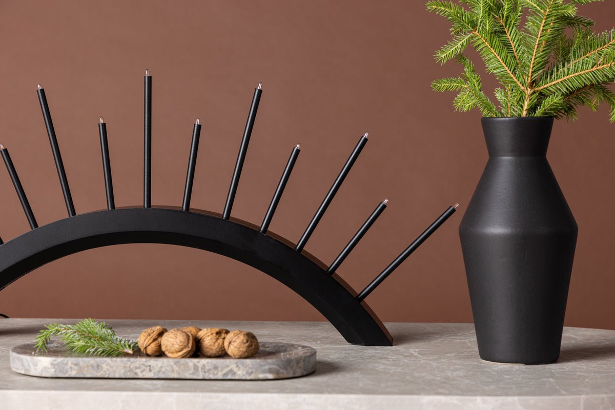 Christmas lighting Lumin - round arch lighting in Black