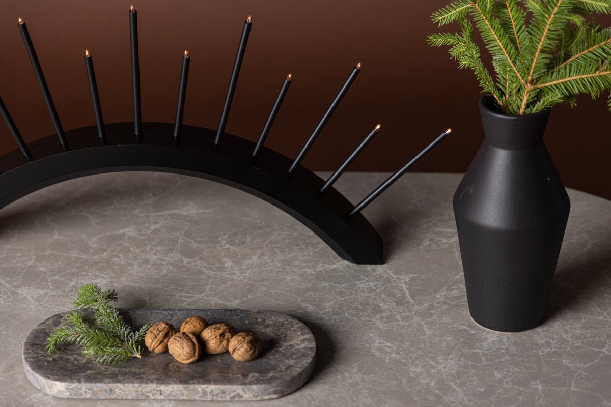 Christmas lighting Lumin - round arch lighting in Black