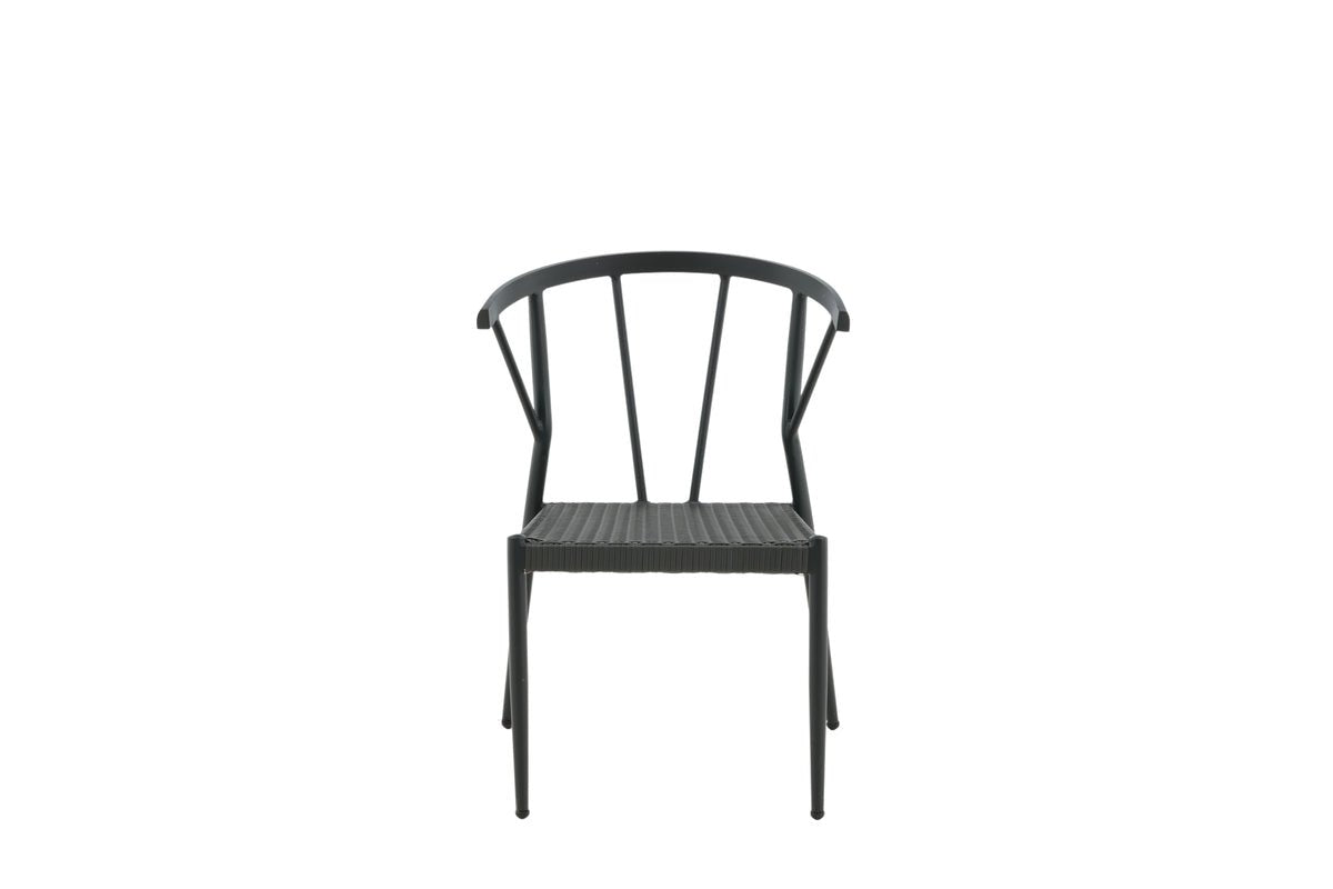 Set of 6 - Garden Chair Tina made of Rattan/Aluminum