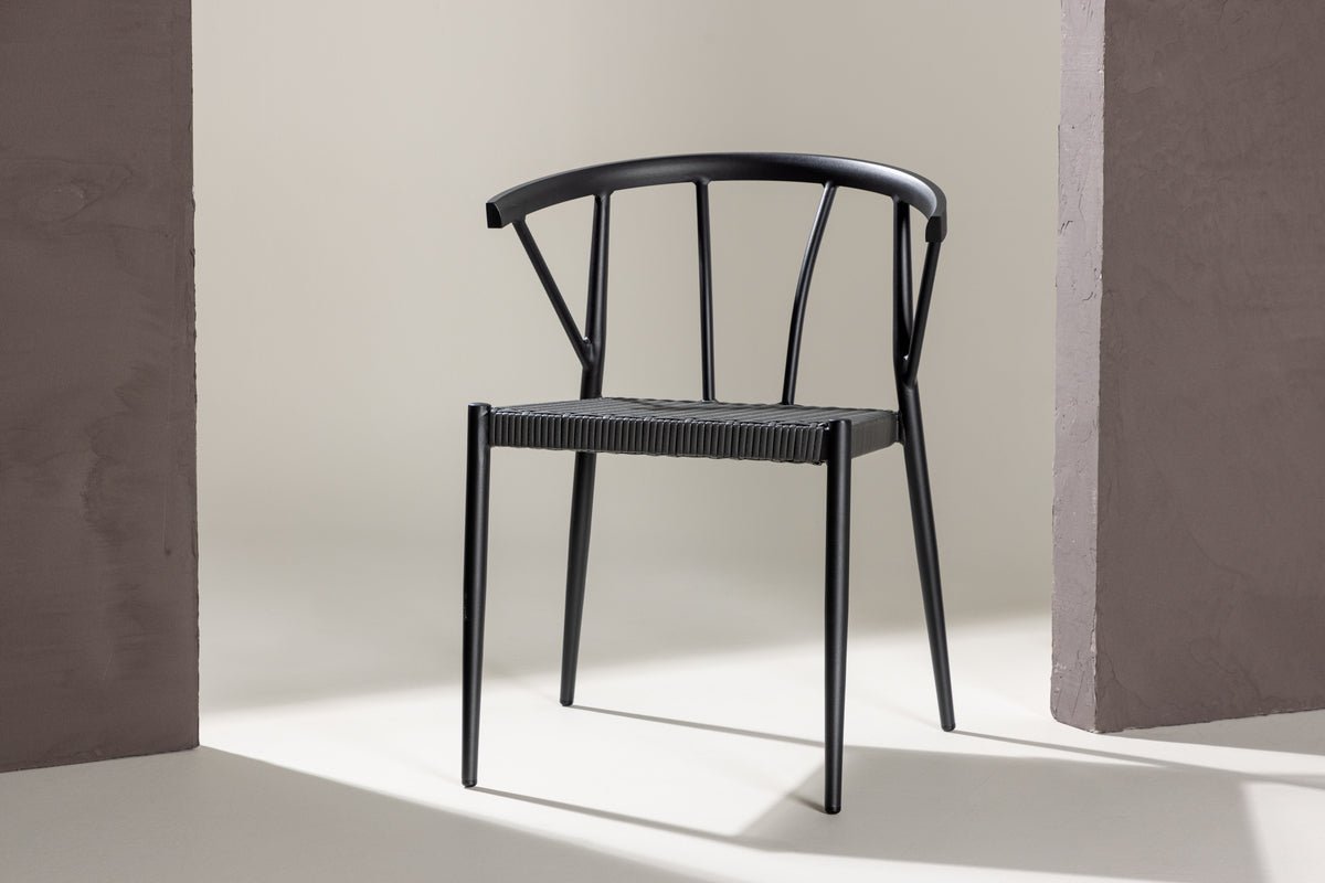 Set of 6 - Garden Chair Tina made of Rattan/Aluminum