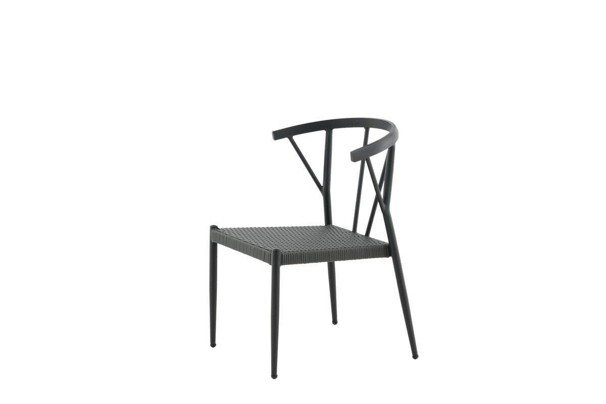 Set of 6 - Garden Chair Tina made of Rattan/Aluminum
