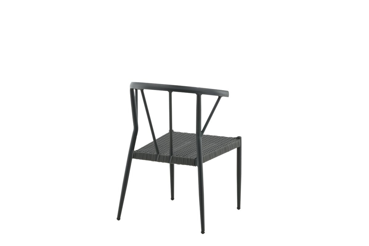 Set of 6 - Garden Chair Tina made of Rattan/Aluminum