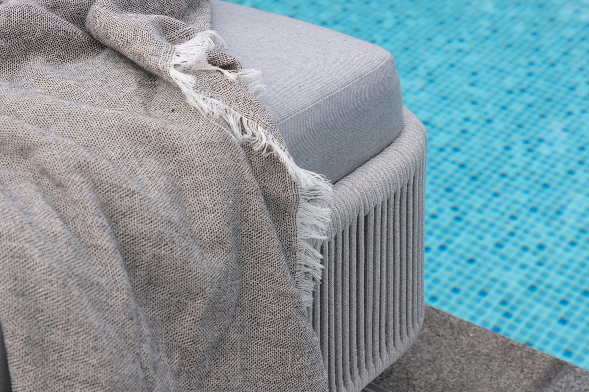 Garden Sun Lounger Mila - made of Polyester/Metal